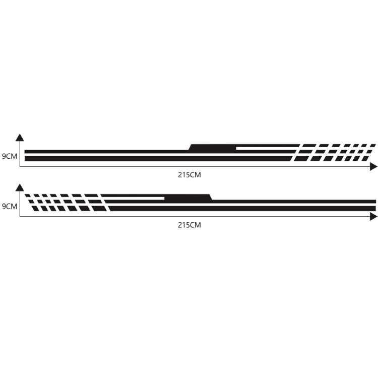 Adesivo decorativo per auto motivo a strisce 215x9 cm