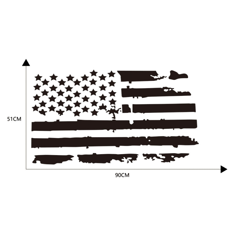 Adesivo decorativo auto bandiera americana 90x51 cm