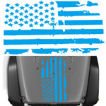 Adesivo decorativo auto bandiera americana 90x51 cm