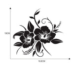 Adesivo decorativo per auto motivo a fiori 20x20 cm