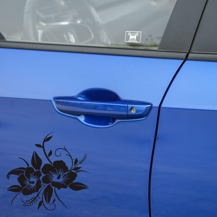 Adesivo decorativo per auto motivo a fiori 20x20 cm