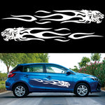 Adesivo decorativo fiamma leone per auto 200x30 cm