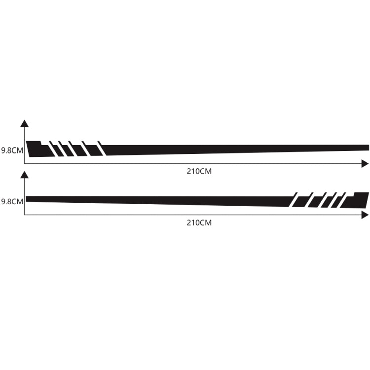Adesivo decorativo auto D-854 motivo a strisce 210x9,8 cm