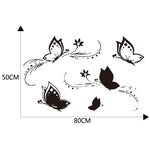 Adesivo decorativo auto motivo farfalle 50x80 cm