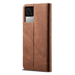 Custodia in pelle stile casual con trama denim per Xiaomi Redmi K40S, Xiaomi