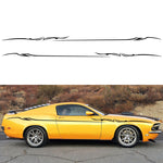 Adesivo decorativo auto motivo fulmini 350x10 cm