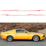 Adesivo decorativo auto motivo fulmini 350x10 cm