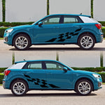 Adesivo decorativo auto bandiera a scacchi 190x29 cm