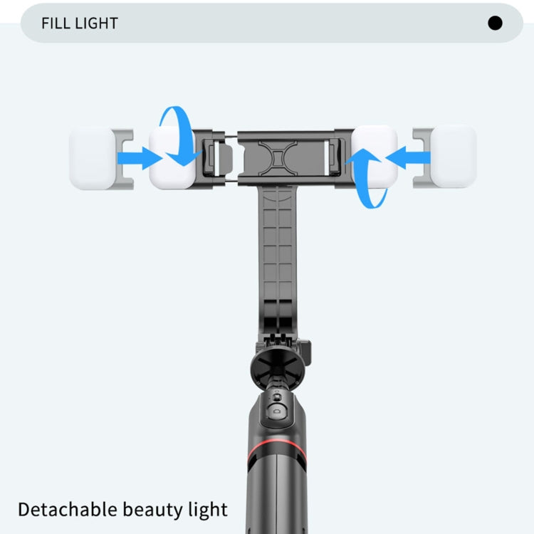 Bastone selfie con treppiede e luce per smartphone