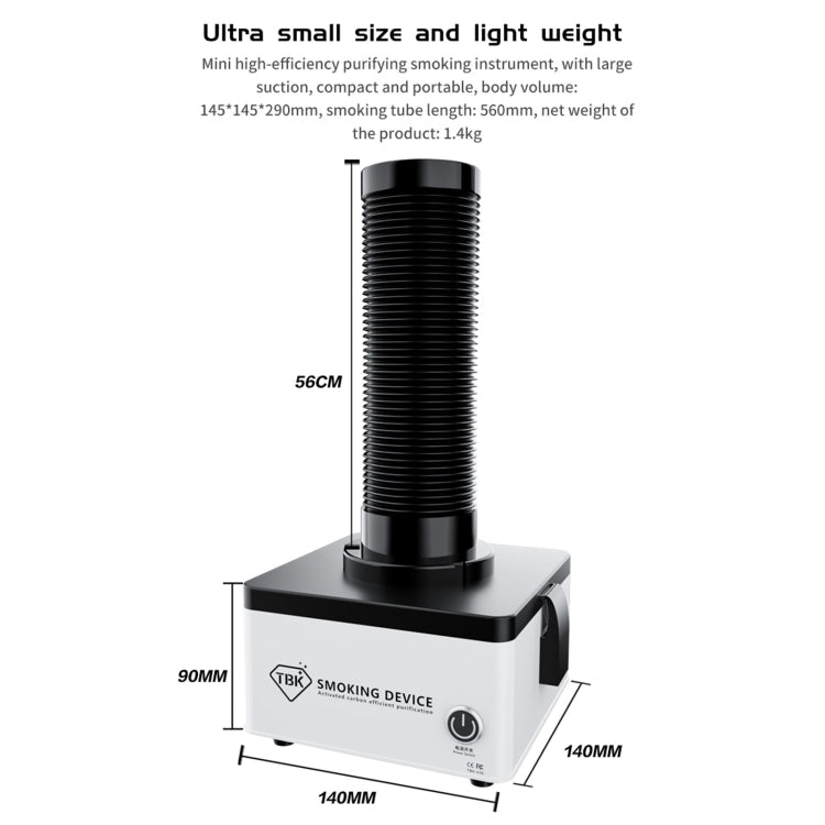 TBK 638 Mini 50W Purificatore per fumatori compatto