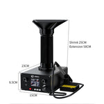 Saldatore 2 in 1 con aspiratore fumi e illuminazione LED 150W