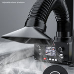 Saldatore 2 in 1 con aspiratore fumi e illuminazione LED 150W