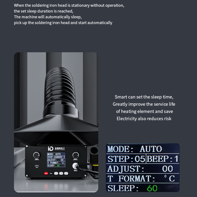 Saldatore 2 in 1 con aspiratore fumi e illuminazione LED 150W