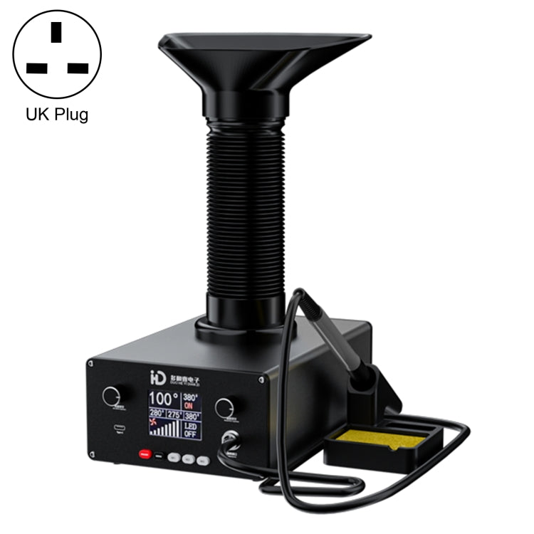 Saldatore 2 in 1 con aspiratore fumi e illuminazione LED 150W