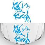Adesivo decorativo auto Tribù Lupo 60x50 cm in PVC
