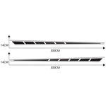 Adesivo decorativo auto bandiera a scacchi 300x14 cm