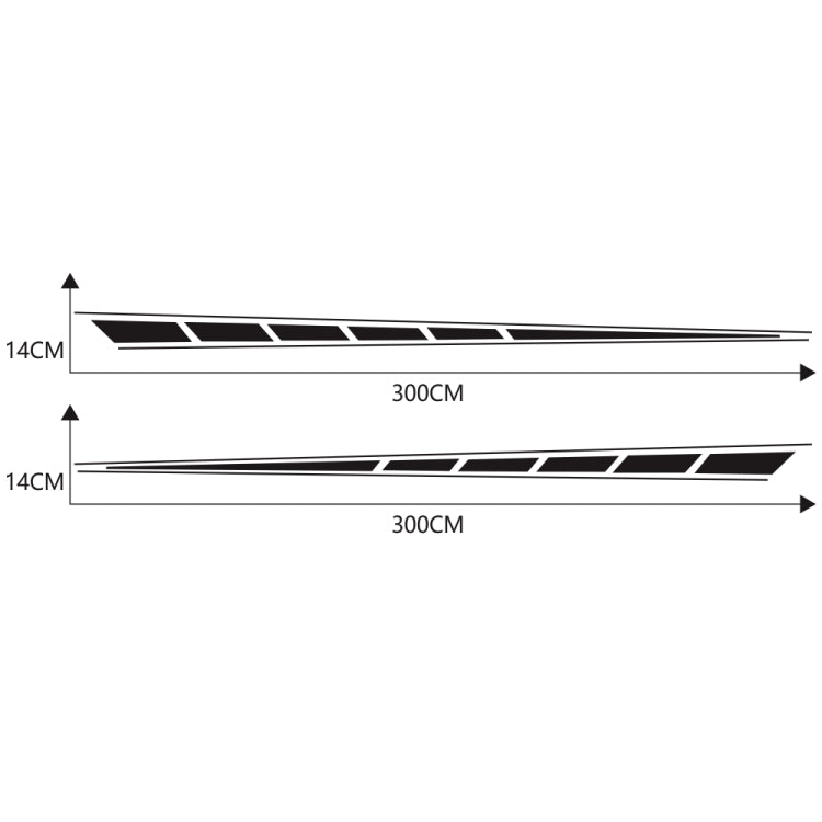 Adesivo decorativo auto bandiera a scacchi 300x14 cm