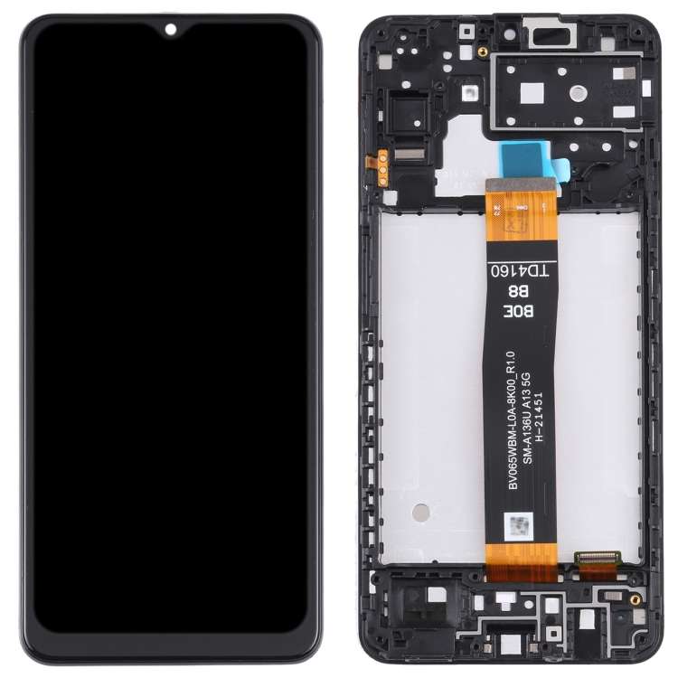 Schermo LCD originale per Samsung Galaxy A13 5G SM-A136U con digitalizzatore e cornice EDA003284203 C1079