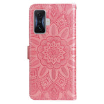 Custodia in pelle goffrata a portafoglio per Xiaomi Redmi K50 Gaming 5G, Note 10