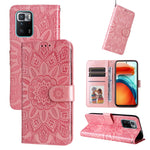 Custodia in pelle goffrata a portafoglio per Xiaomi Redmi K50 Gaming 5G, Note 10