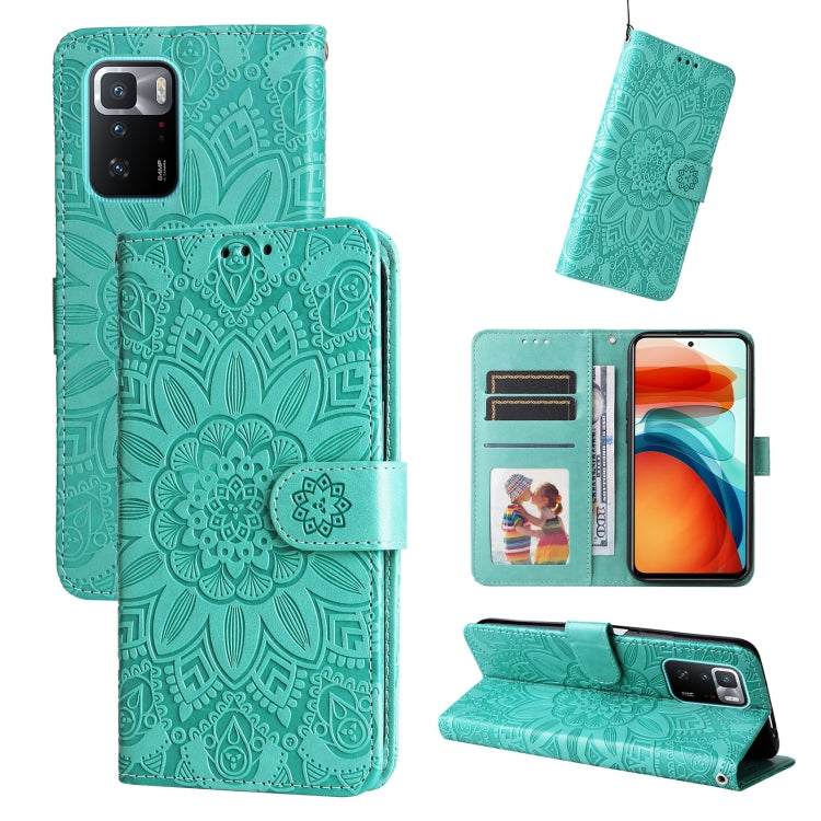 Custodia in pelle goffrata a portafoglio per Xiaomi Redmi K50 Gaming 5G, Note 10