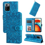 Custodia in pelle goffrata a portafoglio per Xiaomi Redmi K50 Gaming 5G, Note 10