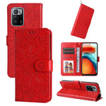 Custodia in pelle goffrata a portafoglio per Xiaomi Redmi K50 Gaming 5G, Note 10