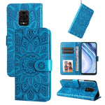 Custodia in pelle goffrata a portafoglio per Xiaomi Redmi K50 Gaming 5G, Note 10