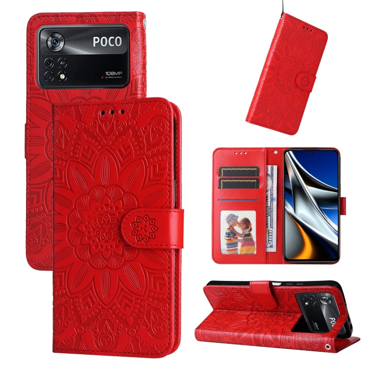 Custodia in pelle goffrata per Xiaomi Poco M4 Pro 4G, Poco X4 Pro 5G, 11T / 11T