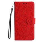 Custodia in pelle goffrata con portafoglio per OPPO A7, A9, A15, A52