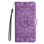 Custodia in pelle goffrata con portafoglio per OPPO A7, A9, A15, A52
