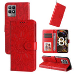 Custodia in pelle goffrata con portafoglio per OPPO Realme 8i, 9 Pro, C11, C15