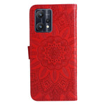 Custodia in pelle goffrata con portafoglio per OPPO Realme 8i, 9 Pro, C11, C15