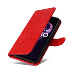Custodia in pelle goffrata con portafoglio per OPPO Realme 8i, 9 Pro, C11, C15