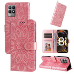 Custodia in pelle goffrata con portafoglio per OPPO Realme 8i, 9 Pro, C11, C15