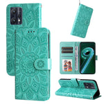 Custodia in pelle goffrata con portafoglio per OPPO Realme 8i, 9 Pro, C11, C15