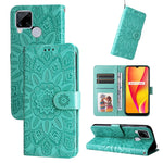 Custodia in pelle goffrata con portafoglio per OPPO Realme 8i, 9 Pro, C11, C15