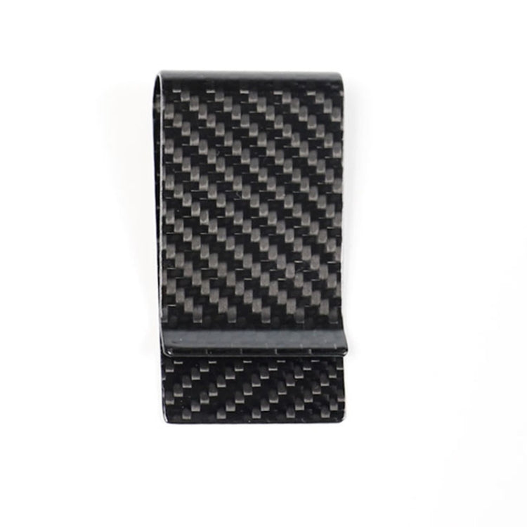 Clip porta carte in fibra di carbonio per auto