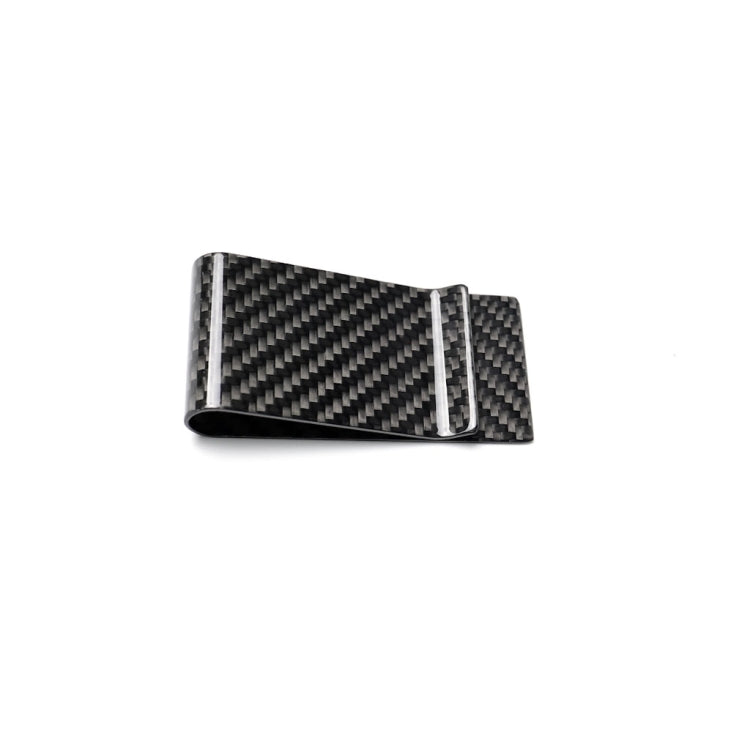 Clip porta carte in fibra di carbonio per auto