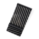 Clip porta carte in fibra di carbonio per auto