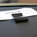 Clip porta carte in fibra di carbonio per auto