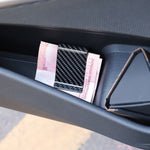Clip porta carte in fibra di carbonio per auto