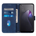 Custodia per cellulare in pelle con flip in rilievo 3D a tracolla per OPPO