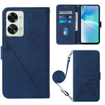 Custodia per cellulare in pelle con flip in rilievo 3D a tracolla per OPPO