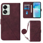 Custodia per cellulare in pelle con flip in rilievo 3D a tracolla per OPPO