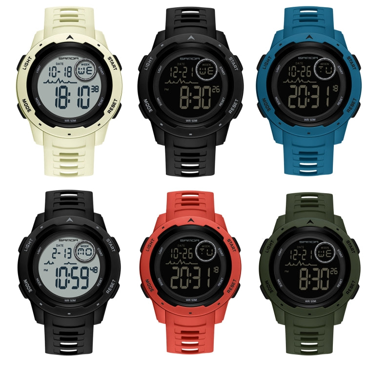 SANDA 2125 Orologio elettronico impermeabile doppio display