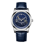 Orologio meccanico impermeabile con cinturino in pelle Sanda 7001