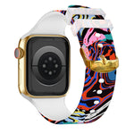 Cinturino Apple Watch con stampa a colori e fibbia quadrata