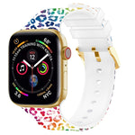 Cinturino colorato con fibbia quadrata per Apple Watch