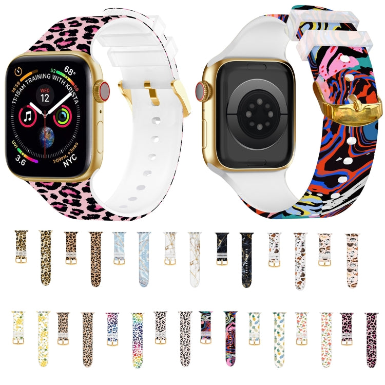 Cinturino colorato con fibbia quadrata per Apple Watch